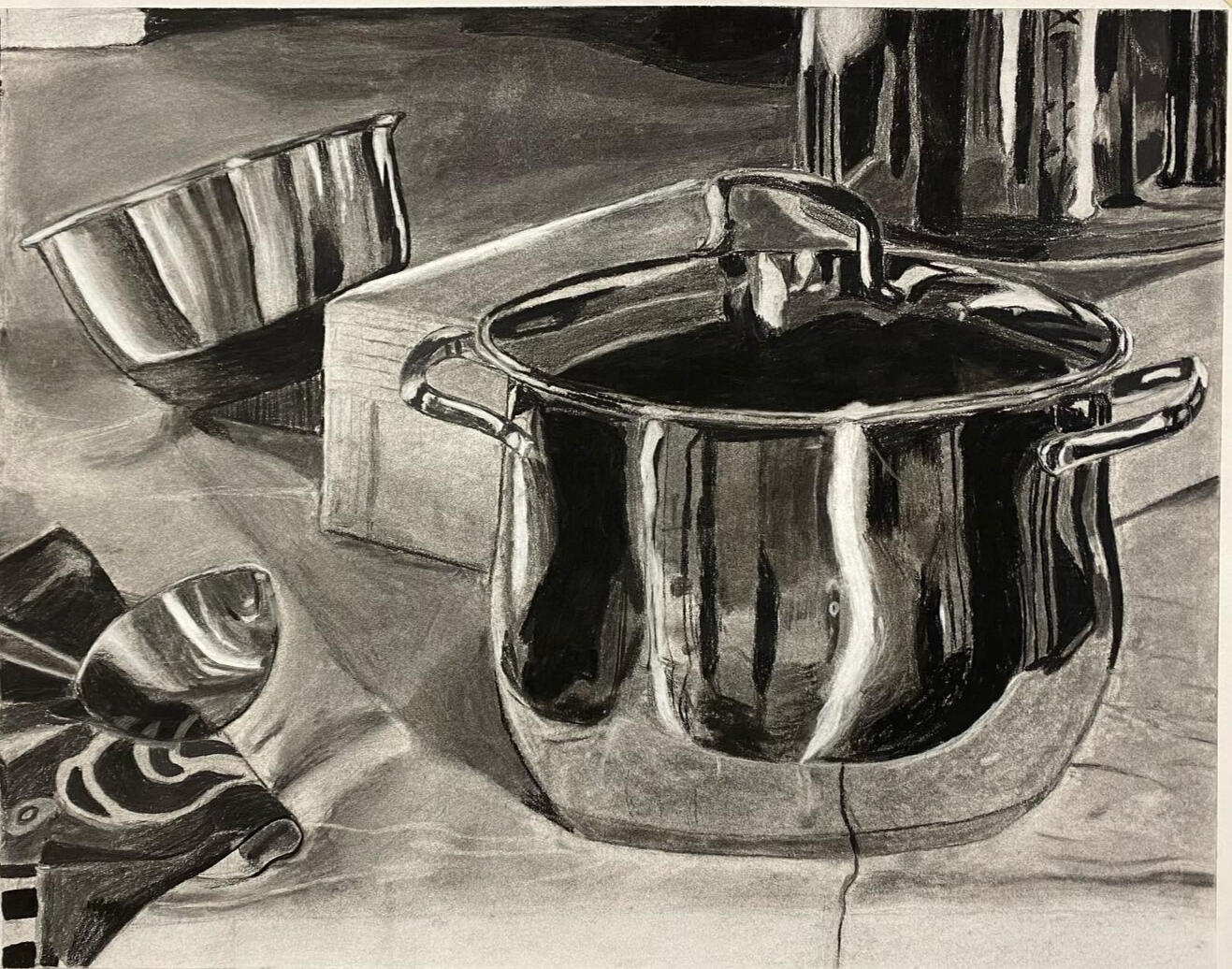 Charcoal still life